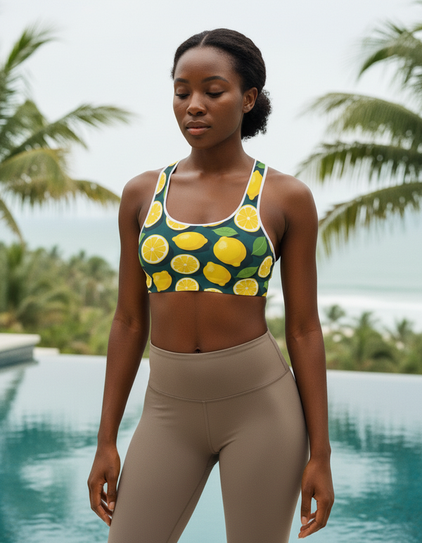 Lemon Collection classic sports bras