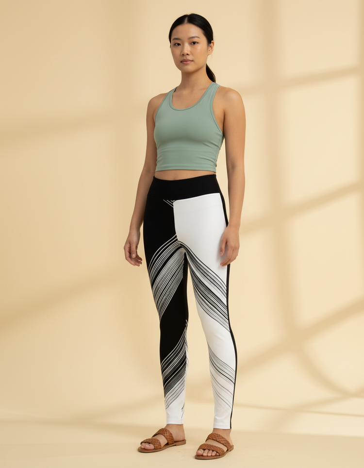 Women's Minimalist Line Art Leggings