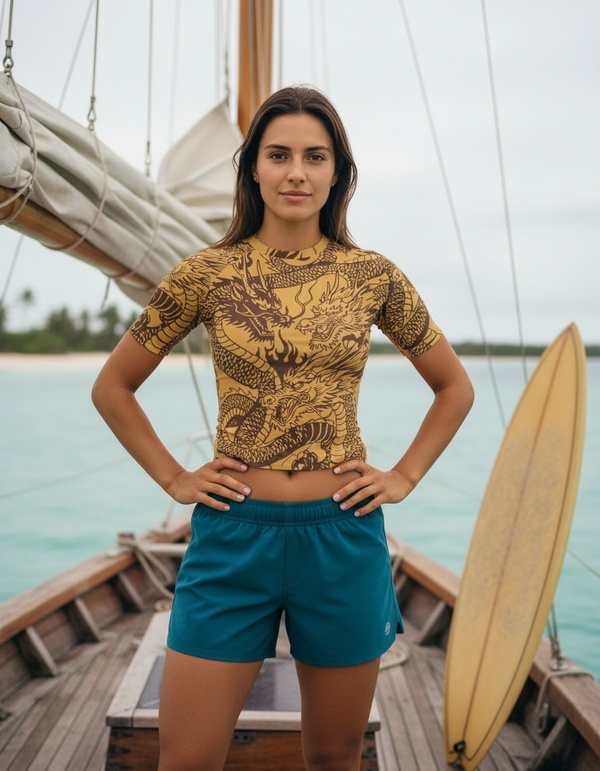 Women's Amber Haze Ember Rash Guard
