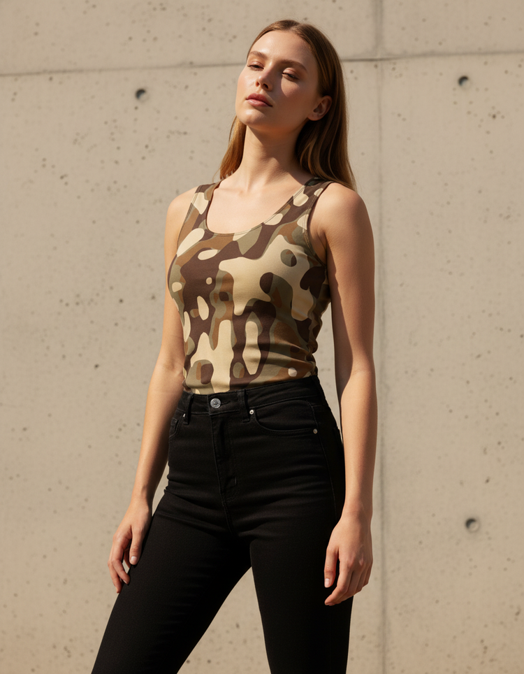 Abstract View Horizon Tank Top