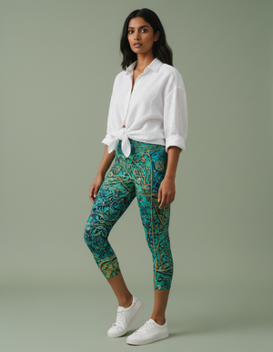 Istanbul capri yoga leggings