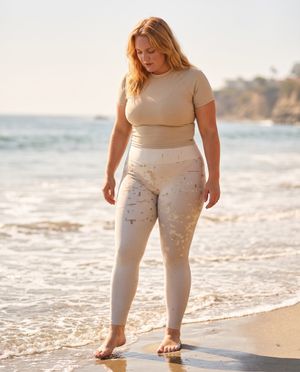 White Onyx Zest plus size leggings