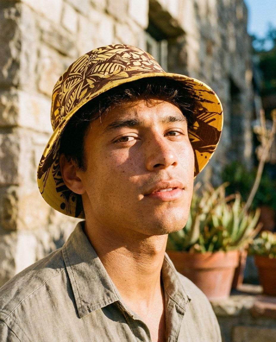 Yellow Lani Lehua bucket hats — view 1 of 2