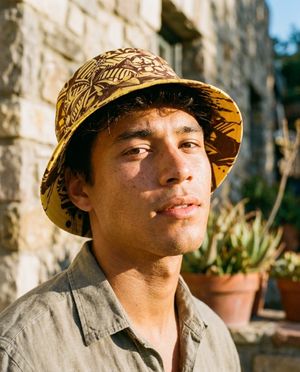 Unisex Yellow Lani Lehua Bucket Hat Bucket Hat — Lolekai