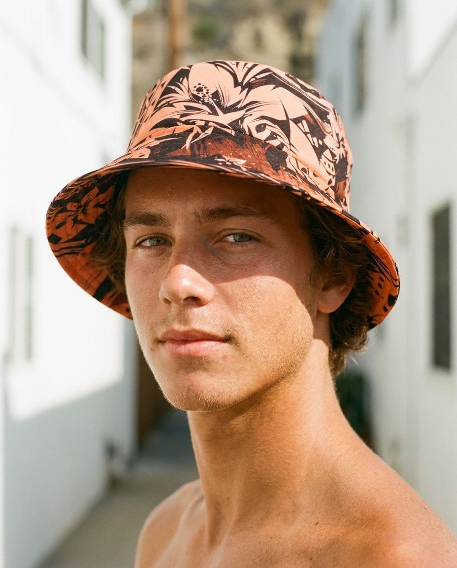Coral Koa Lehua bucket hats — view 1 of 2