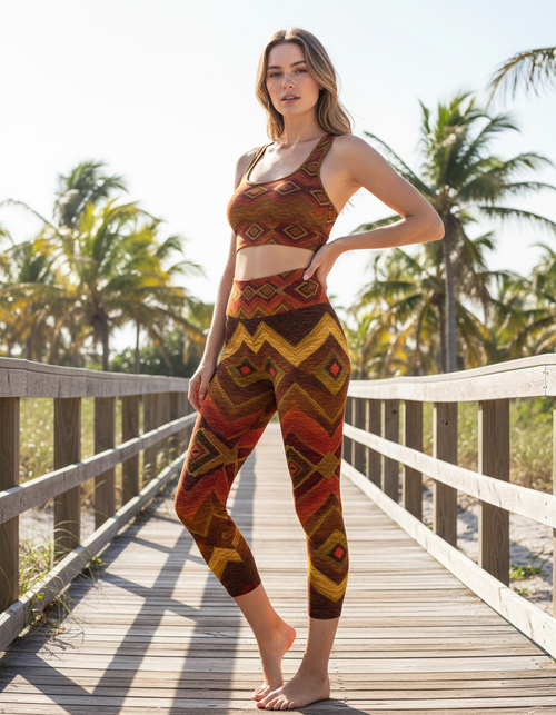 Andes Capri Yoga Leggings Capri Yoga Leggings — Dripper