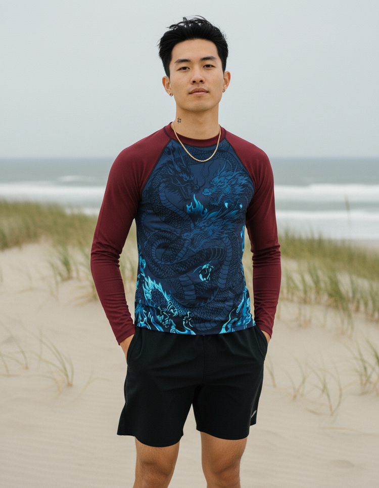 Men's Navy Ember men's rashguards
