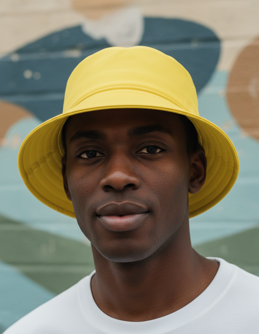 Bucket hat in Banana