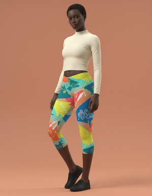 Surge Capri Leggings Capri Leggings — Dripper