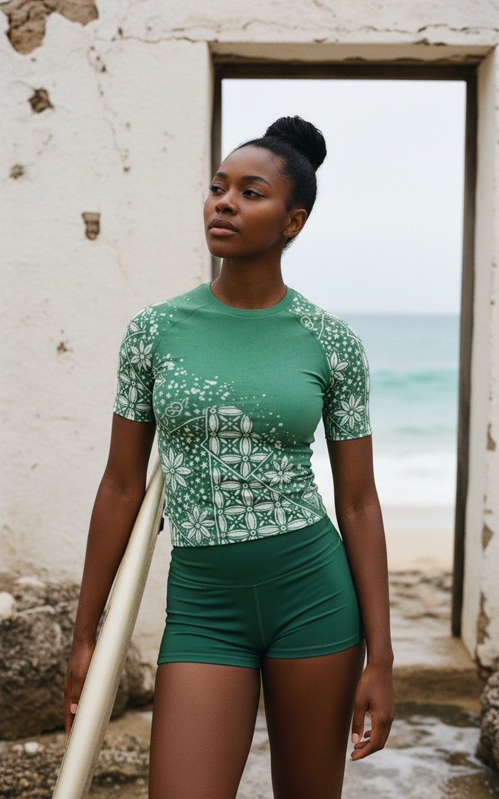 Rashguard — Women's Runway Emerald Aksara