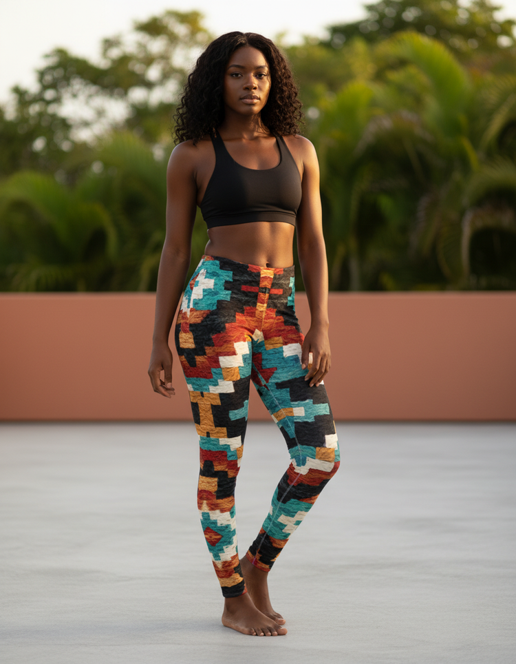 Women's Navajo Weave Pattern Leggings