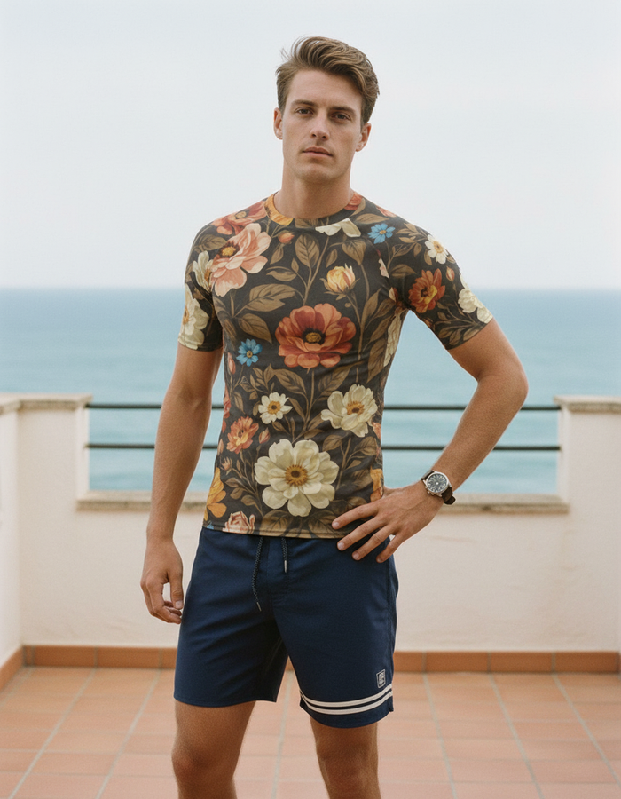 Rashguard — Men's Coffee Bean Elysium
