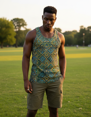 Zellige Tank Top Men's Tank Top — Dripper