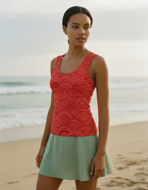 Women's Fiery Red Yugen women's tank tops