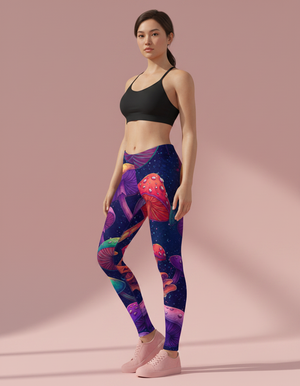 Mushroom Collection Women's Leggings women's leggings