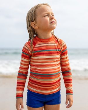 Girls Coral Eclipse Youth Rash Guard Youth Rash Guard — Lolekai