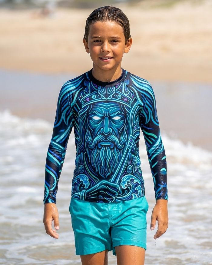 Rashguard — Boys Neon Poseidon