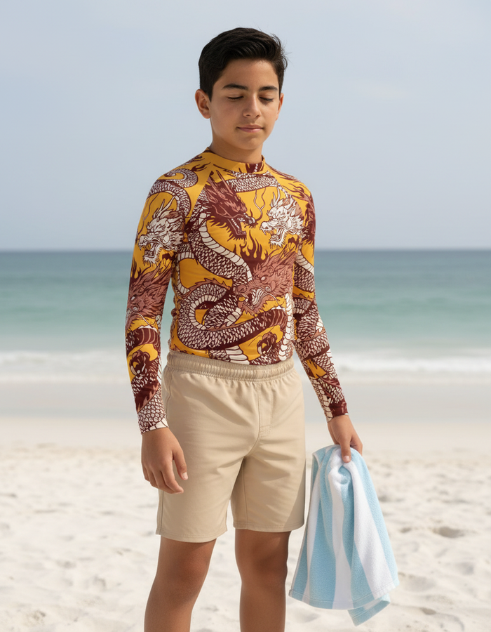 Rashguard — Youth Oxblood Ember
