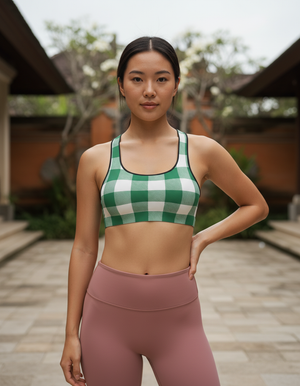 Gingham Collection sports bras