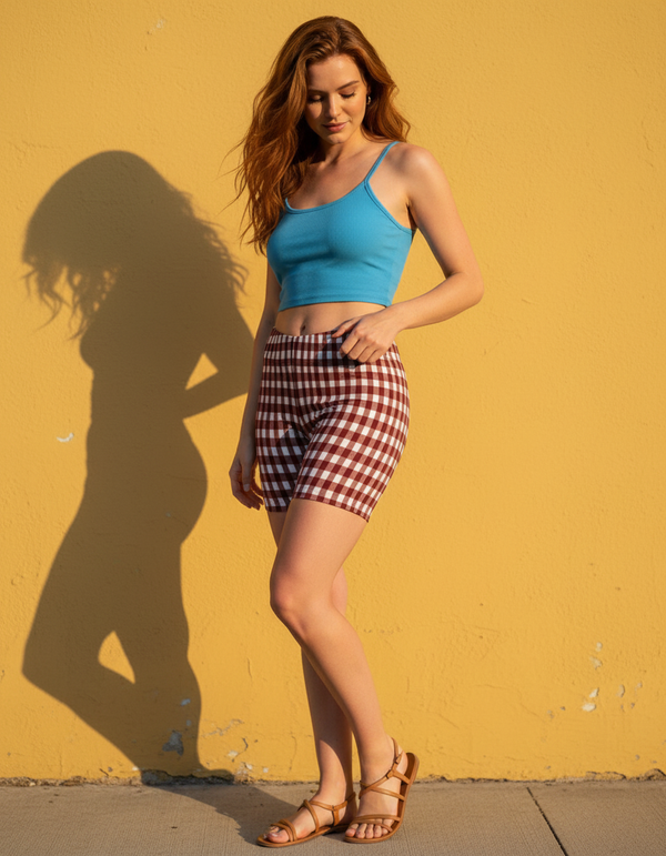 Gingham Collection short shorts