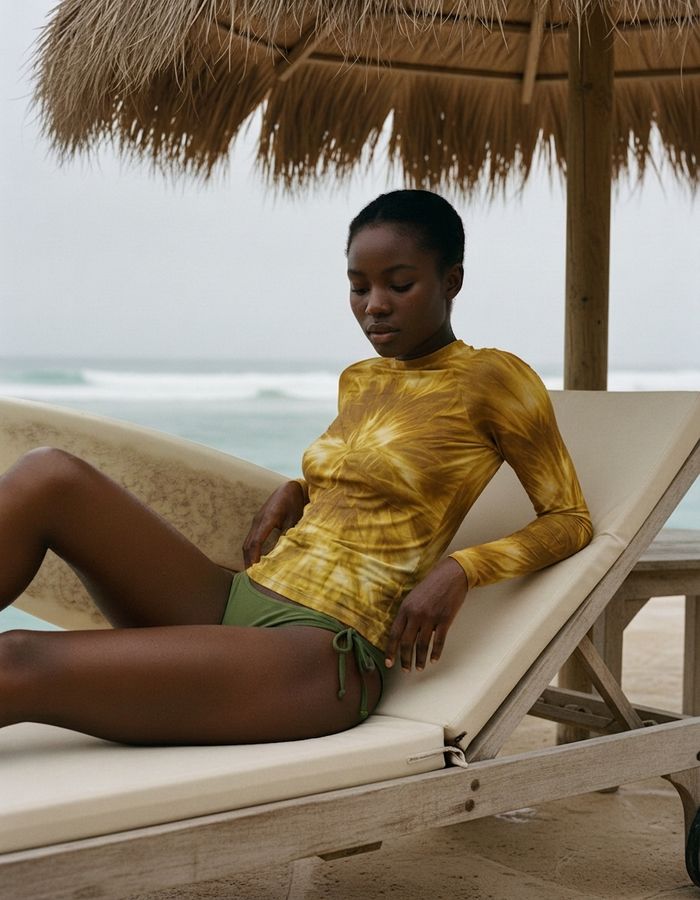 Rashguard — Women's Yellow Glacier