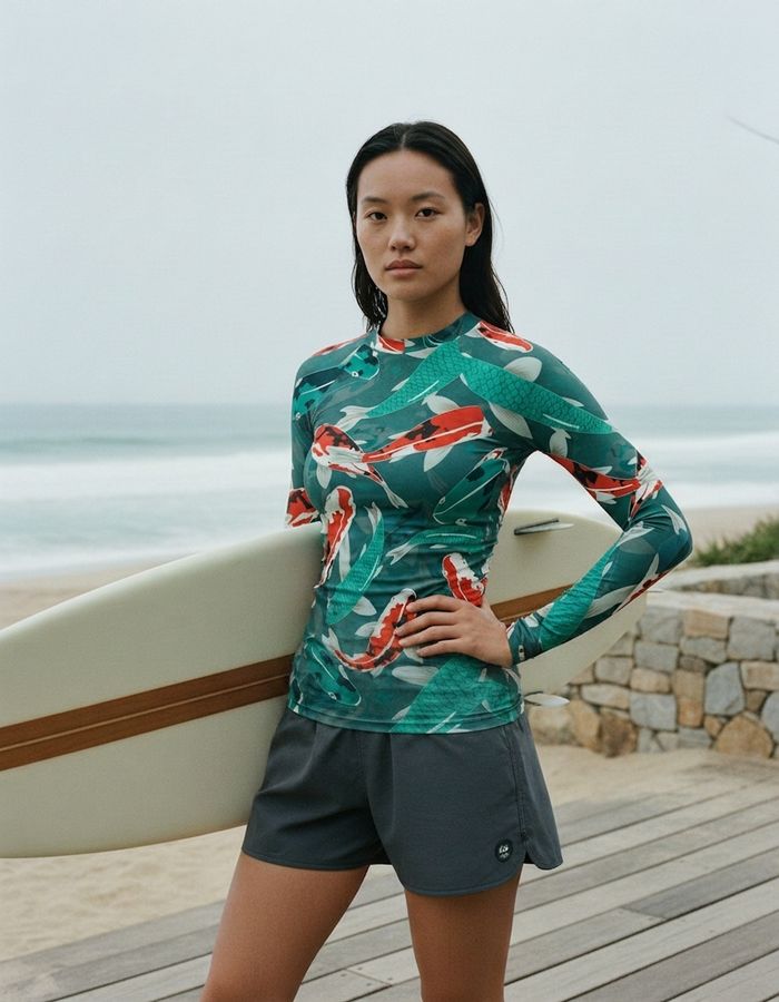 Rashguard — Women's Turquoise Nami