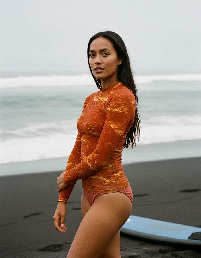 Rashguard — Women's Citrus Orange Eclipse