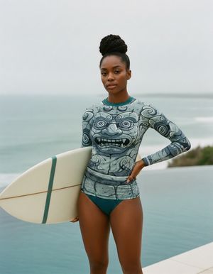 Blue Aura Aegis Rash Guard Women's Rashguard — Lolekai