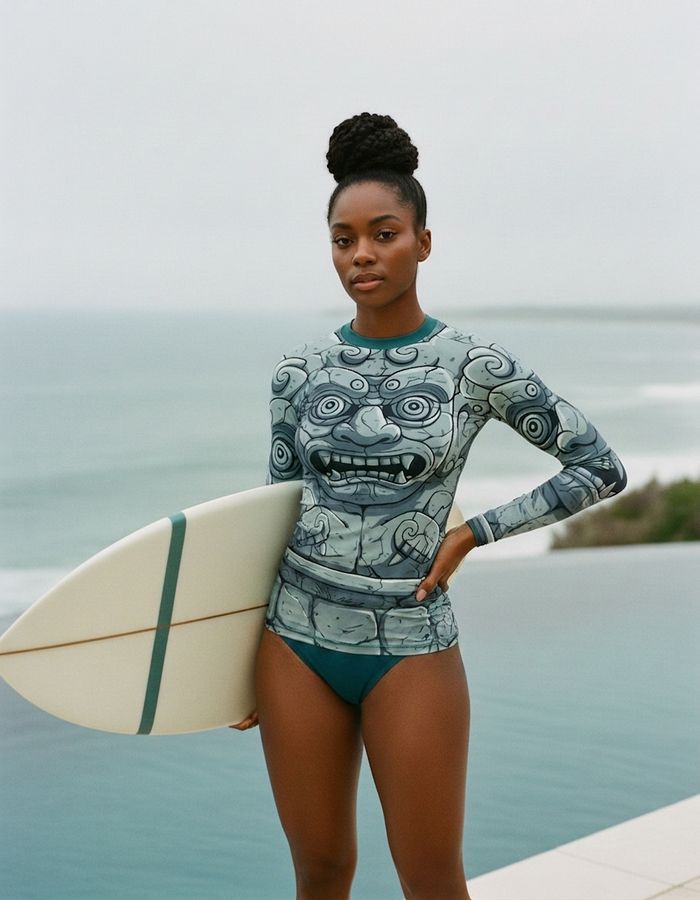 Rashguard — Women's Blue Aura Aegis