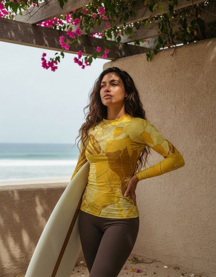 Rashguard — Women's Lemon Yellow Sizzle