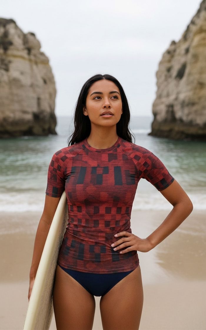 Rashguard — Women's Fiery Red Masai