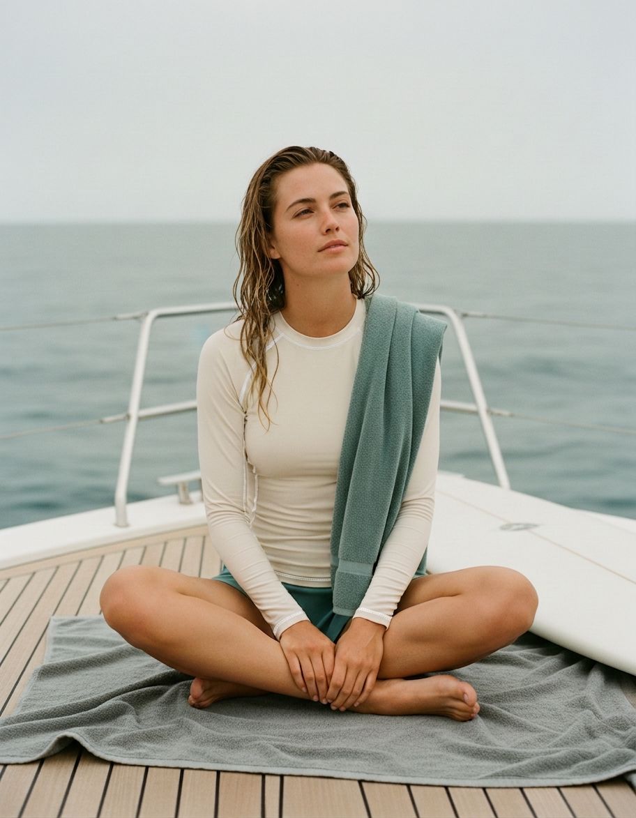 Antique White Rash Guard Women's Rashguard — Lolekai
