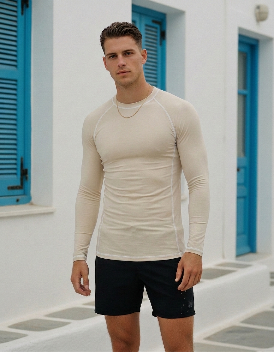 Rash guard in Champagne