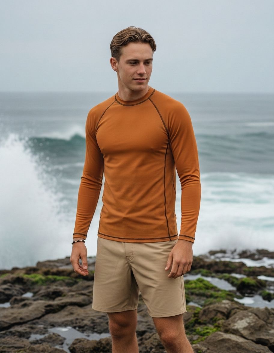 Marmalade Rash Guard Men's Rashguard — Lolekai