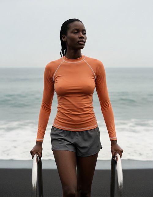 Atomic Tangerine Rash Guard