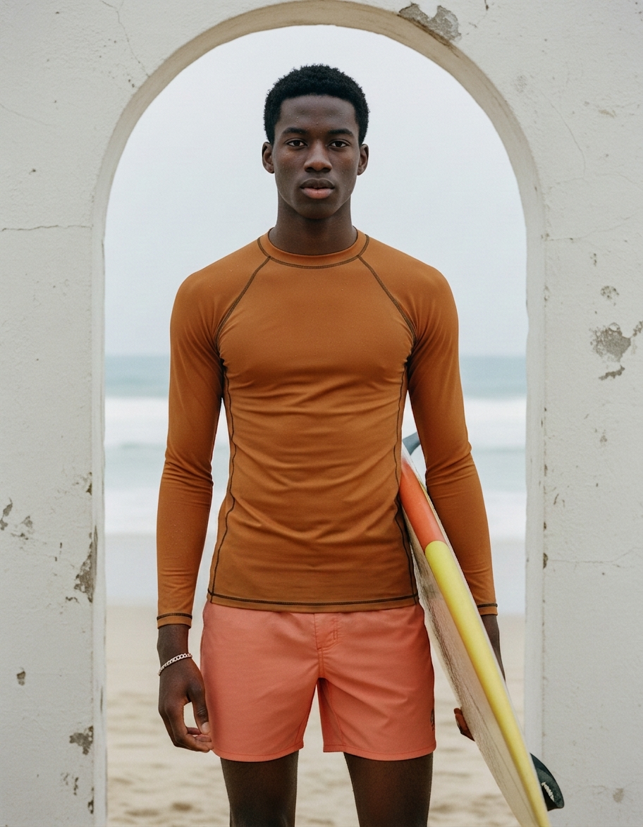 Rash guard in Pumpkin
