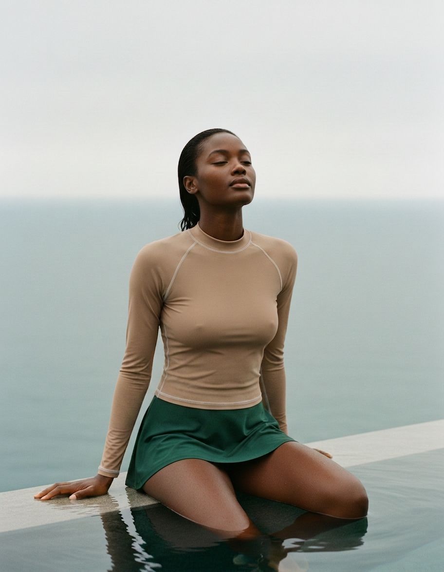 Warm Taupe Rash Guard Women's Rashguard — Lolekai