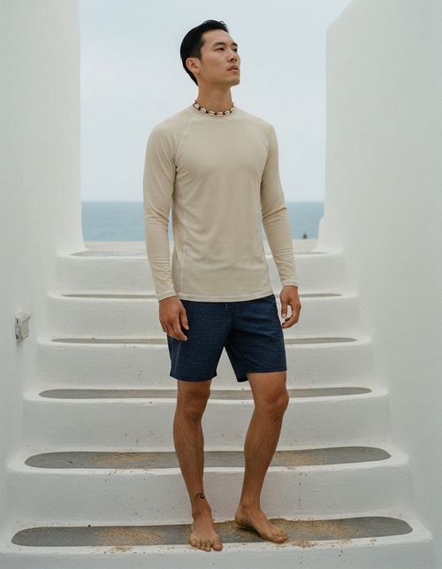 Oyster Rash Guard Men's Rashguard — Lolekai