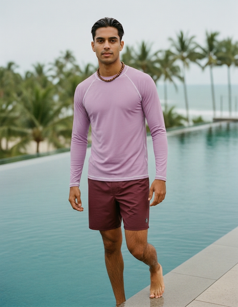 Rash guard in Lavender
