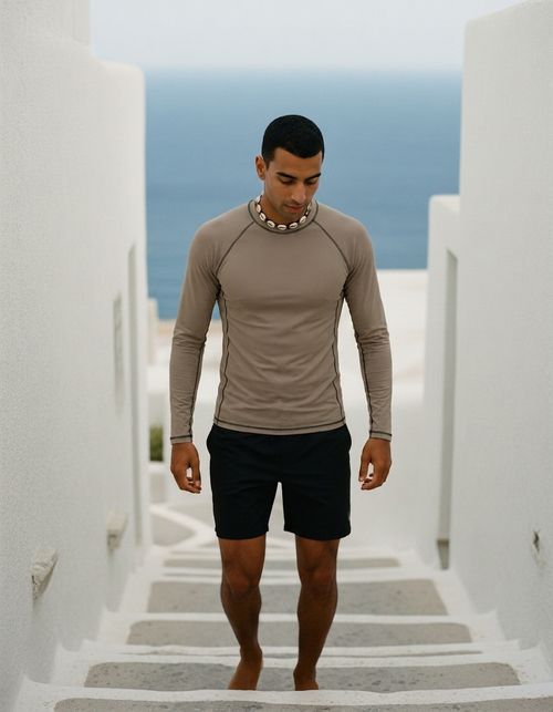 Taupe Rash Guard