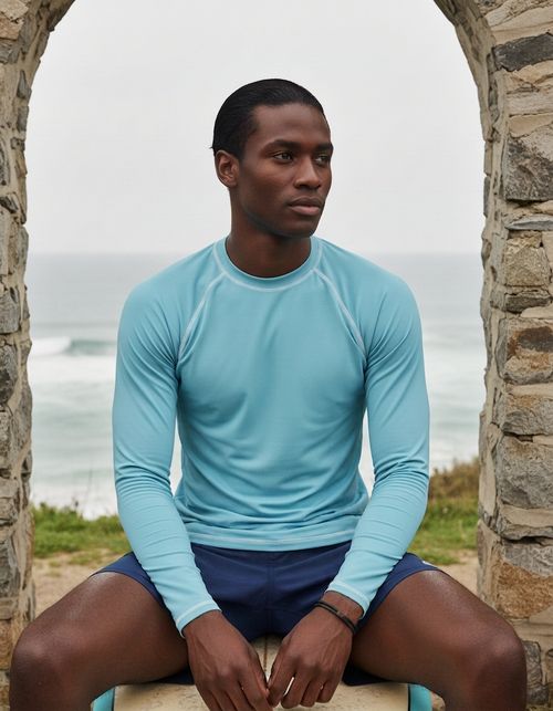 Larimar Rash Guard Men's Rashguard — Lolekai