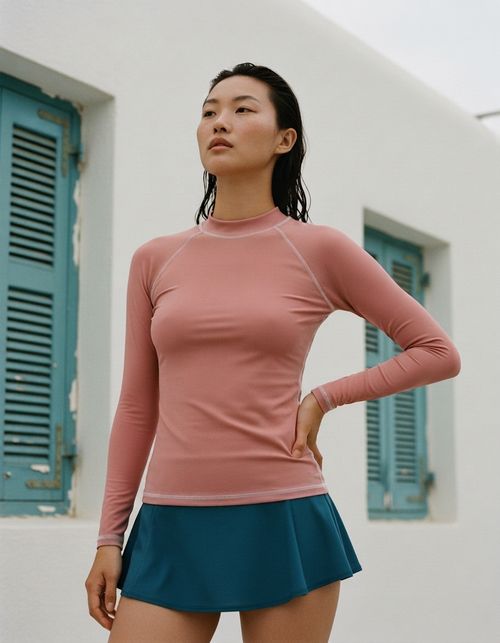 Tea Rose Rash Guard Women's Rashguard — Lolekai