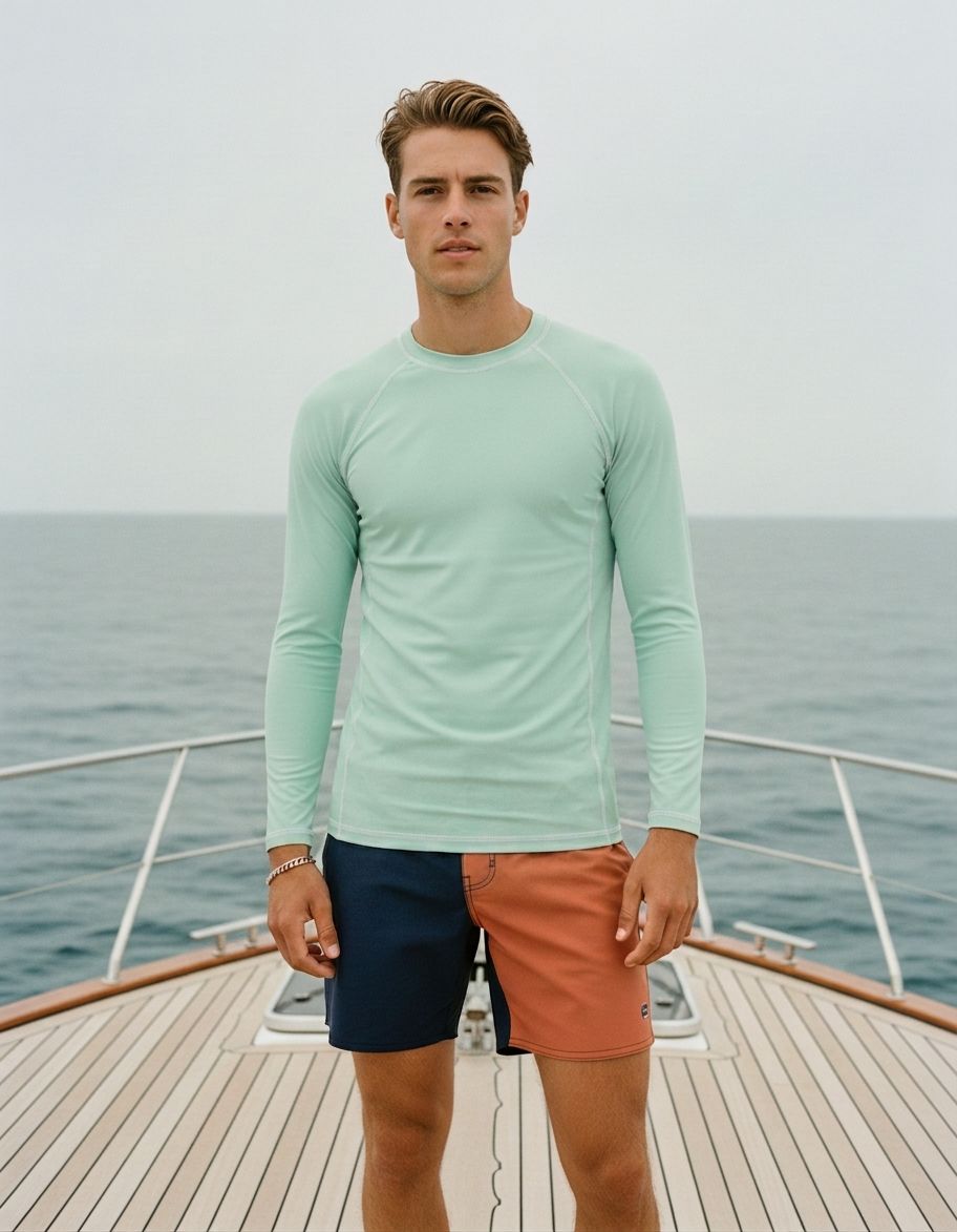 Jelly Mint Rash Guard Men's Rashguard — Lolekai