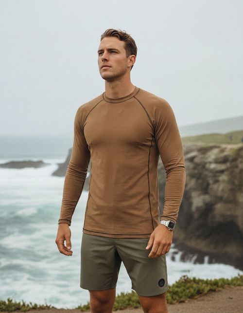 Suede Rash Guard Men's Rashguard — Lolekai