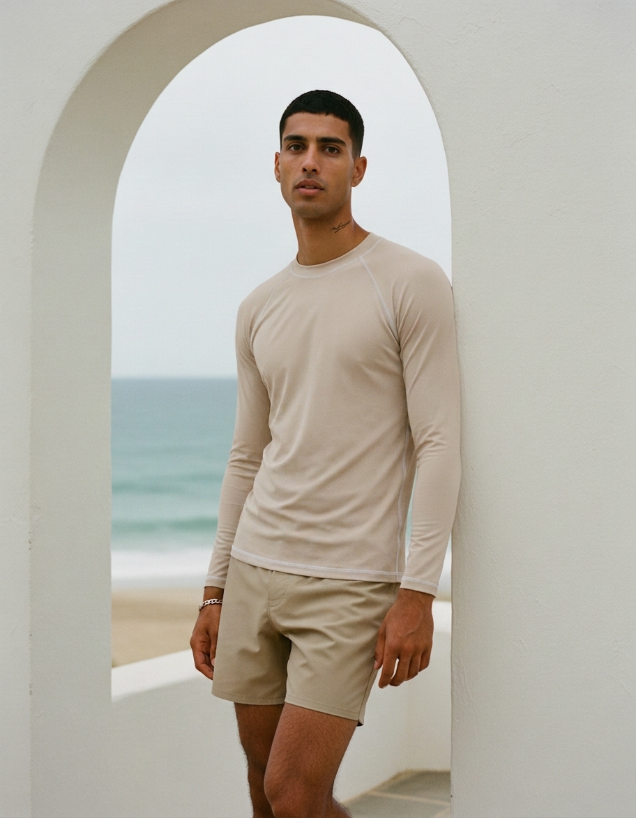 Rash guard in Sand
