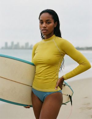 Yellow Rash Guard Women's Rashguard — Lolekai