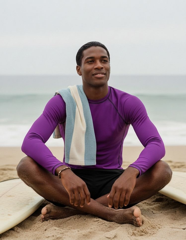 Purple men's rashguards — Lolekai