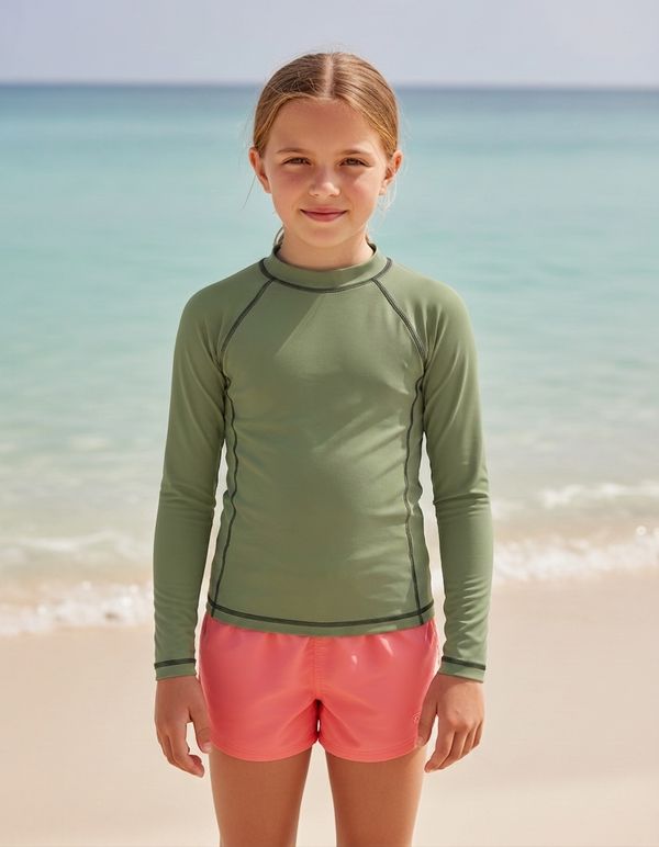 Solid Colors girls rashguards