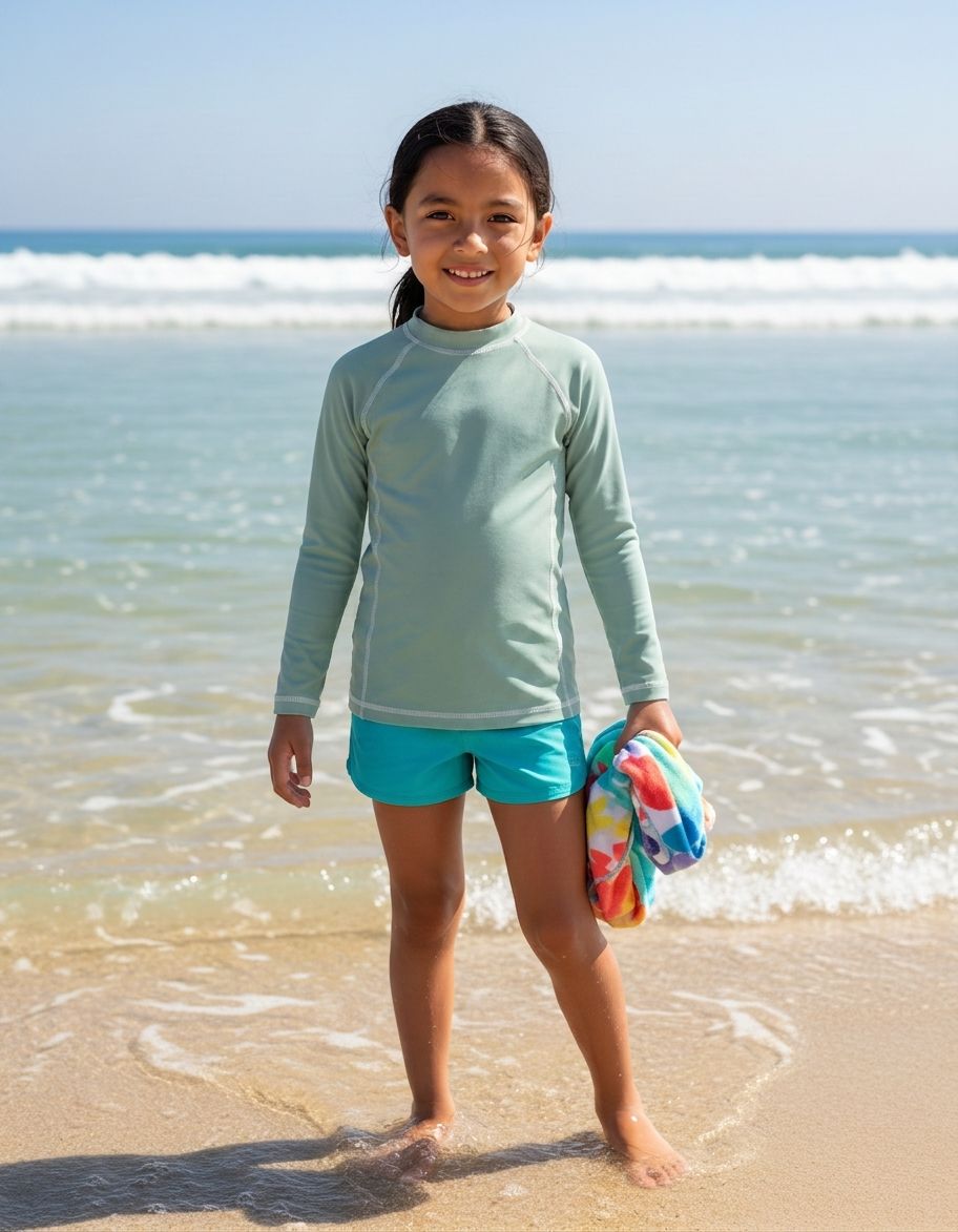 Kids Pewter Rash Guard Kids Rash Guard — Lolekai