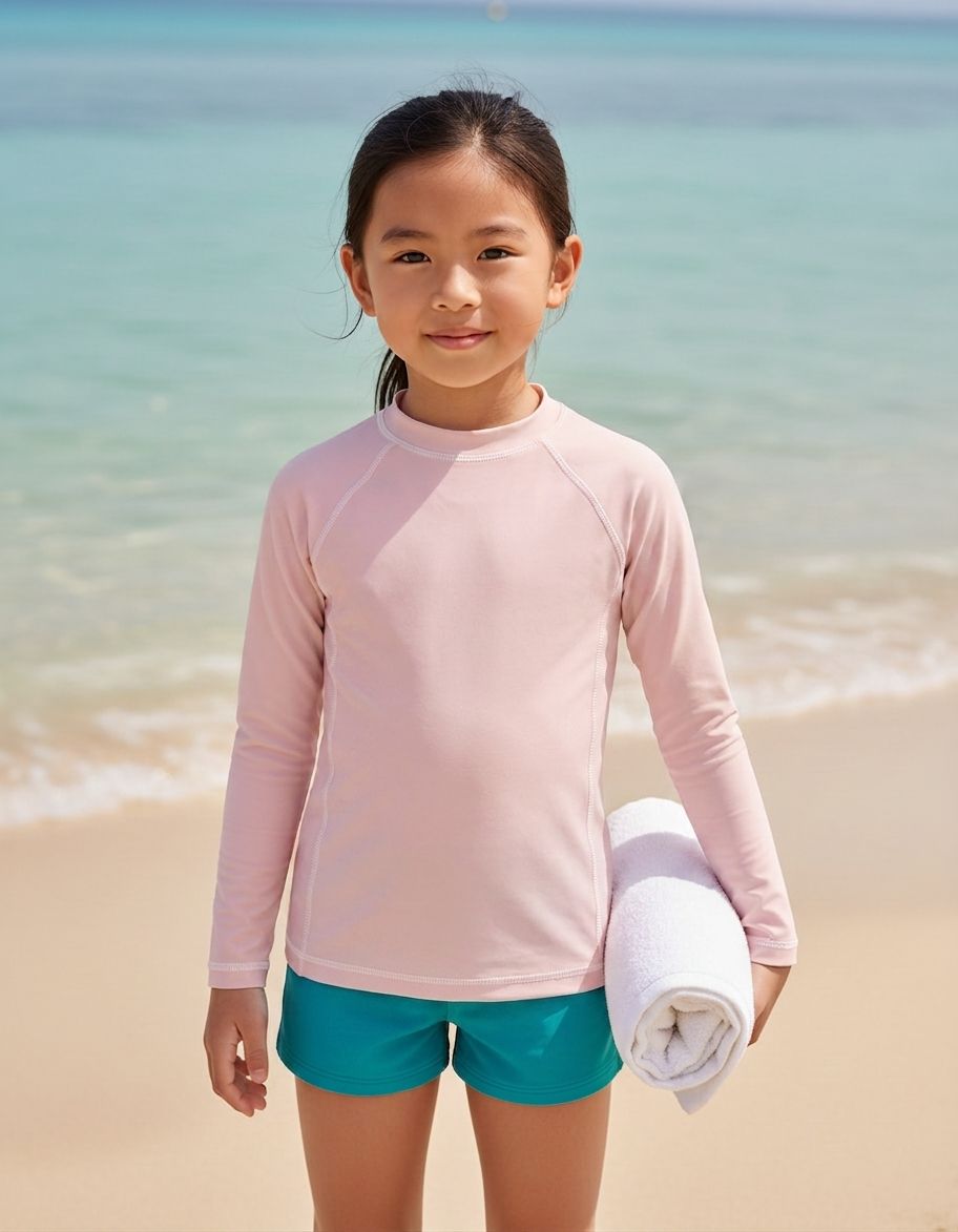 Millennial Pink Rash Guard Kids Rash Guard — Lolekai